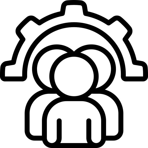 Management people time and date team icon