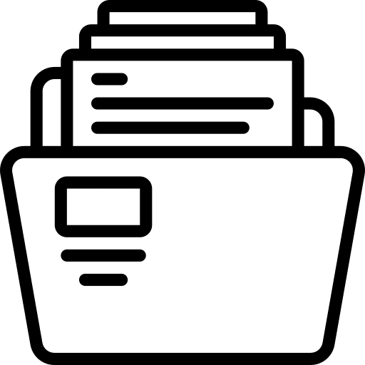 Folder time and date files folder icon