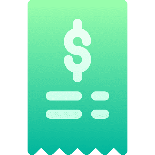 Bill billing bill ticket icon