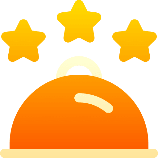 Rating stars customer rating icon