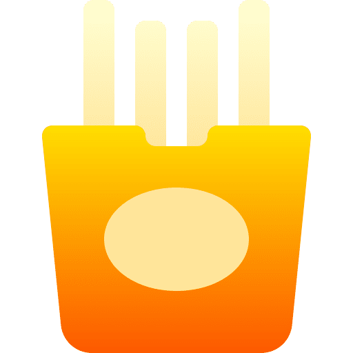 French fries junk food fast food french fries icon
