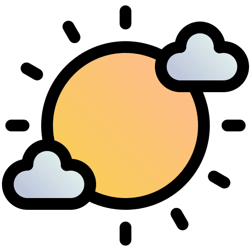 Sunny sunny cloud climate icon