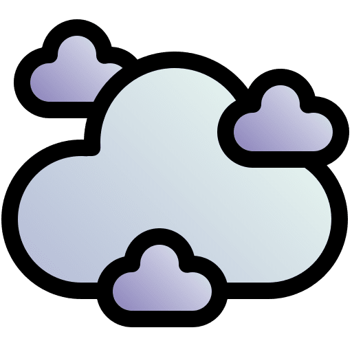Cloudy weather cloud forecast icon