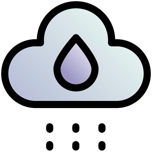 Rainy drop humidity climate icon