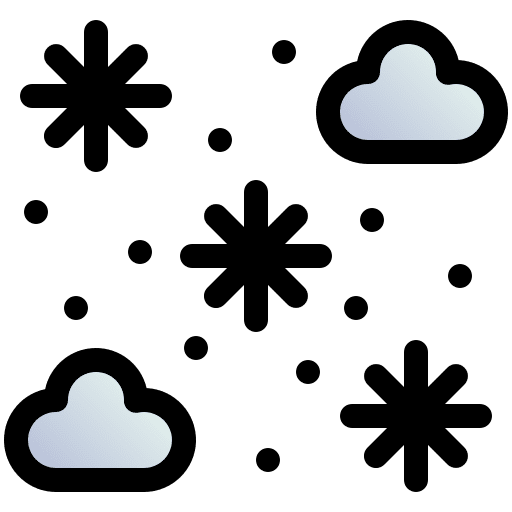 Snowy snowy weather cloud icon