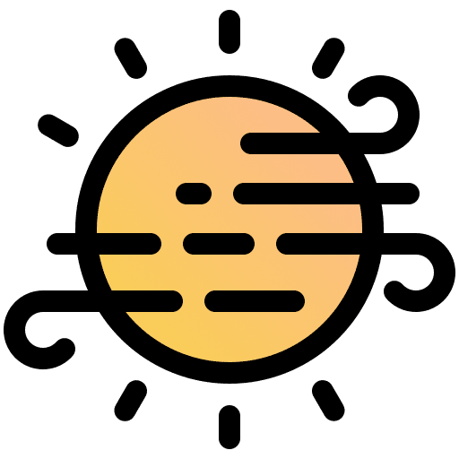 Sunny sunny warm climate icon