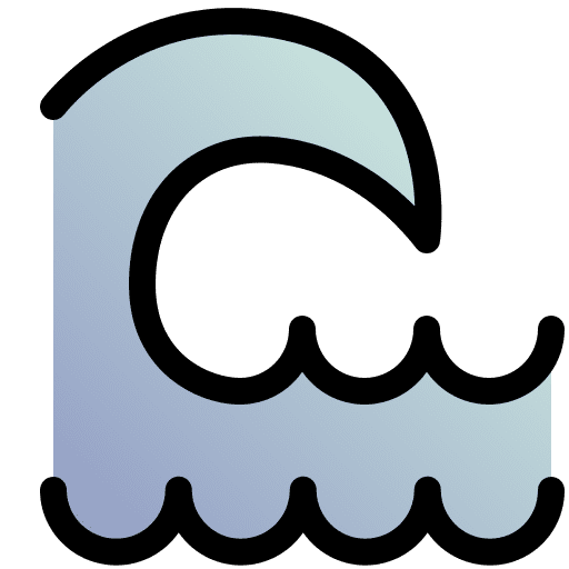 Wave water sea ocean icon