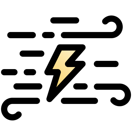 Thunderstorm windy wind thunderstorm icon