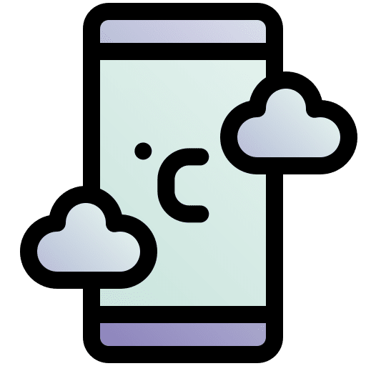 Weather app mobile app application meteorology icon