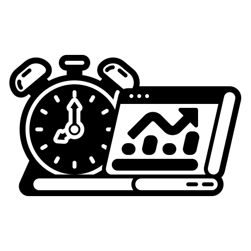 Future stock laptop graph icon