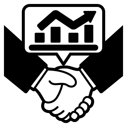 Partner business and finance stock market icon