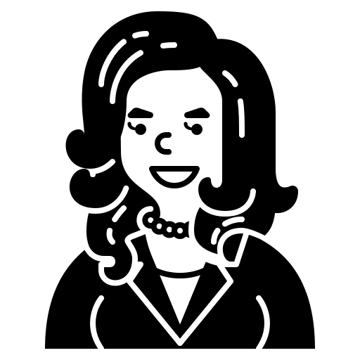 Investor girl investment profile icon