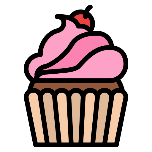 Cupcake bakery food food and restaurant icon