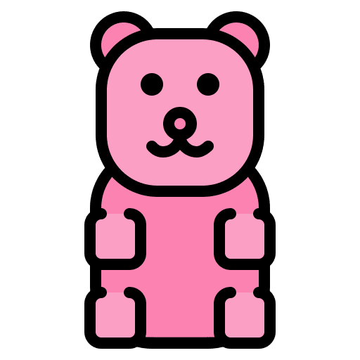 Gummy bear gummy bear sugar food and restaurant icon