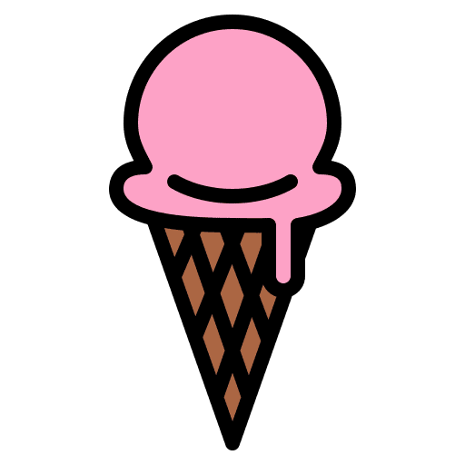 Ice cream food and restaurant scoop summer icon
