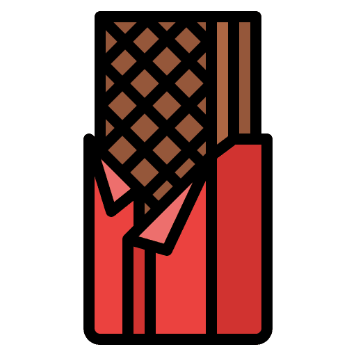 Wafer food and restaurant wafer dessert icon