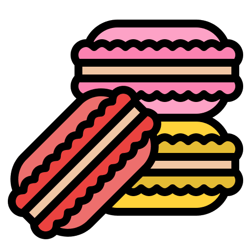 Macarons food food and restaurant sweet icon