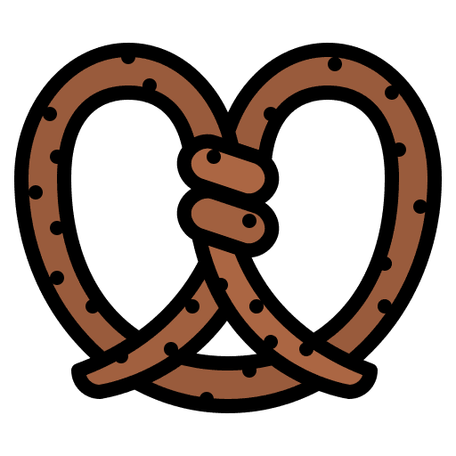 Pretzel pretzel bakery snack icon