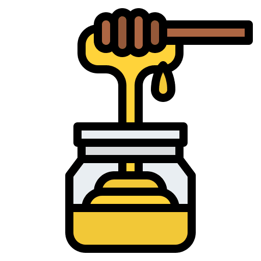 Honey jar pot sweet healthy icon