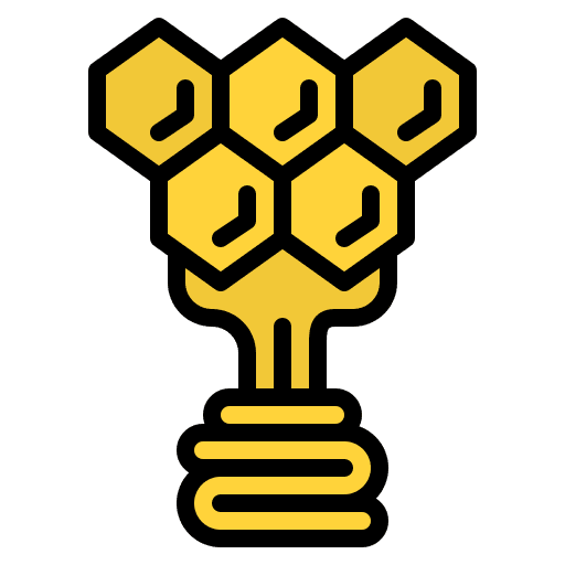 Honeycomb sweet honey organic icon