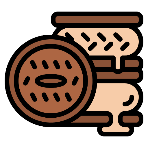 Ice cream sandwich sweet dessert vanilla icon