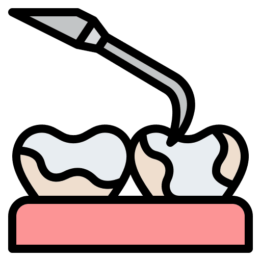 Scaling teeth dental scaling icon
