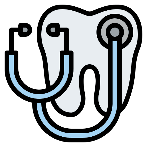 Dental care healthcare and medical checkup dental care icon