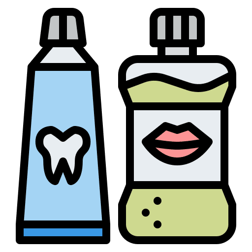 Dental care hygiene healthcare and medical toothpaste icon