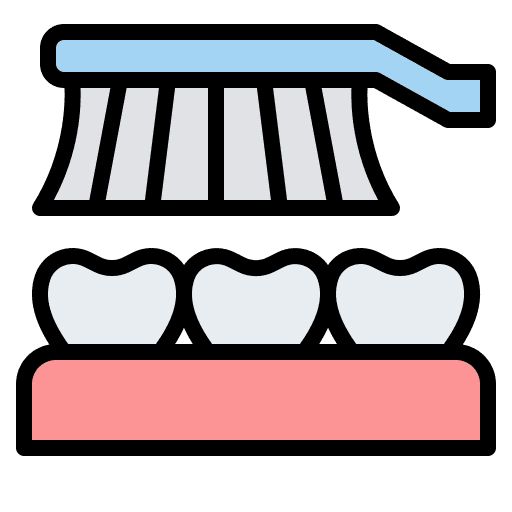 Toothbrushing hygiene dentistry toothpaste icon