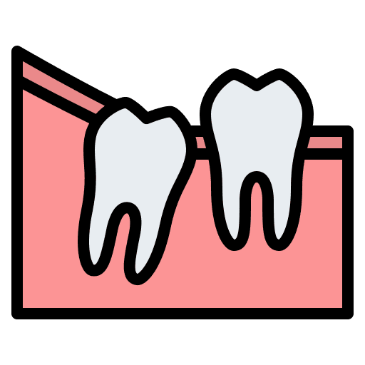 Wisdom tooth tooth pain healthcare and medical icon