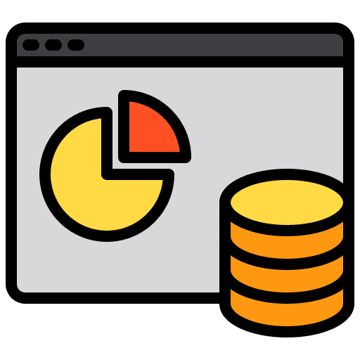 Browser report browser analytics icon