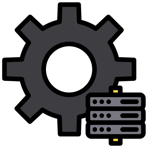 Setting setting data server hosting server icon