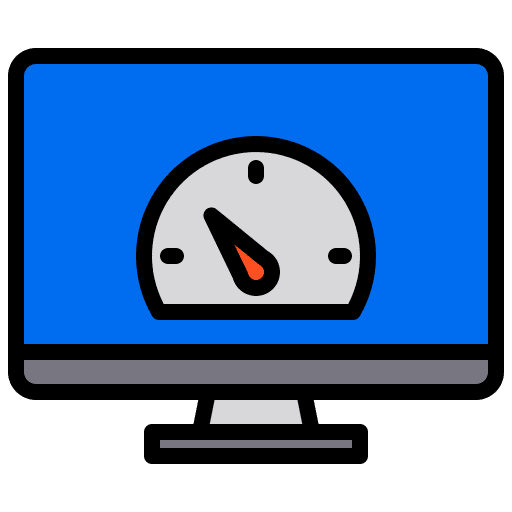 Speed test seo and web speed test hosting icon
