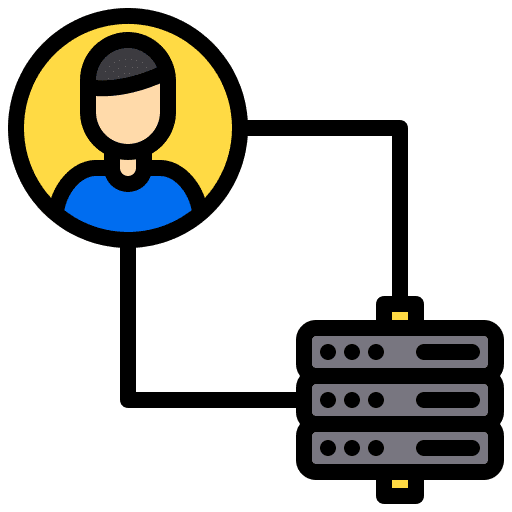 User user customer base database icon