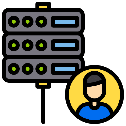 Admin hosting network admin icon