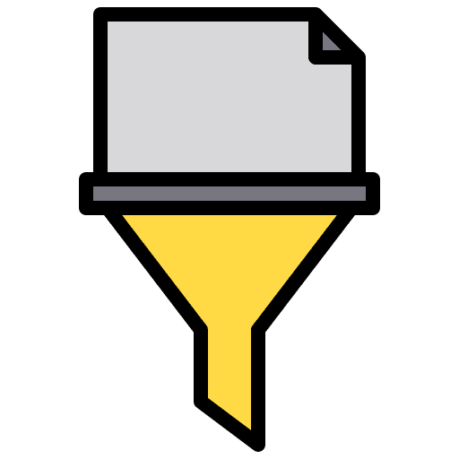 Filter web hosting storage filter icon