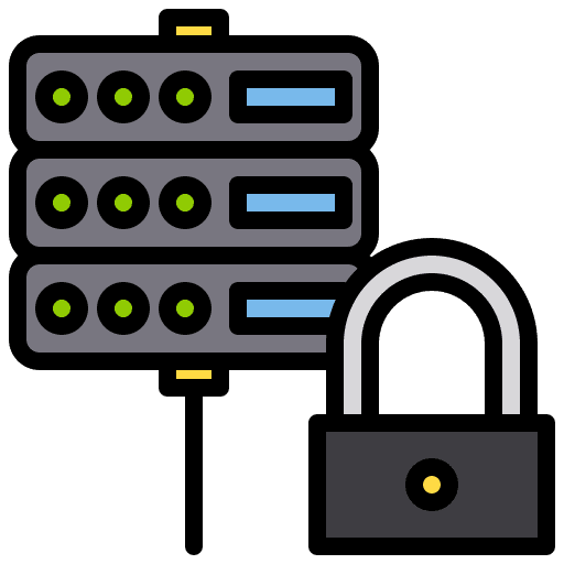 Lock lock protection business and finance icon