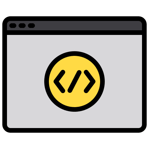 Code web hosting programming monitor icon