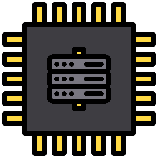 Cpu seo and web cpu internet icon