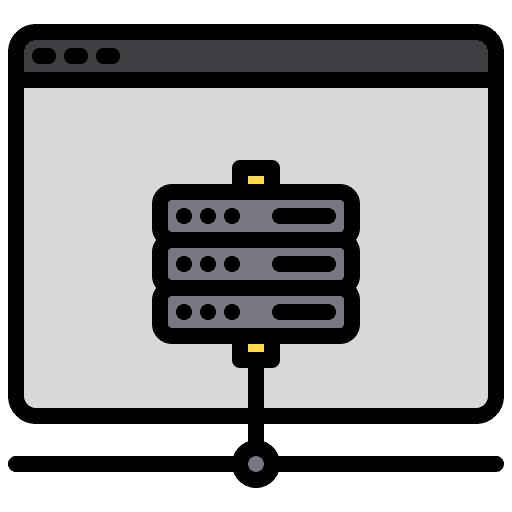 Website seo and web website screen icon