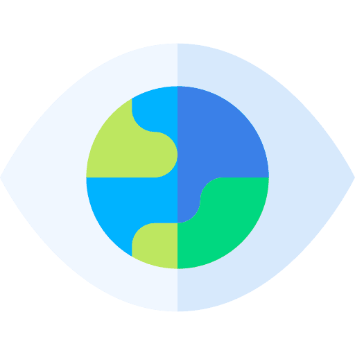 Eye planet earth ecology and environment world icon