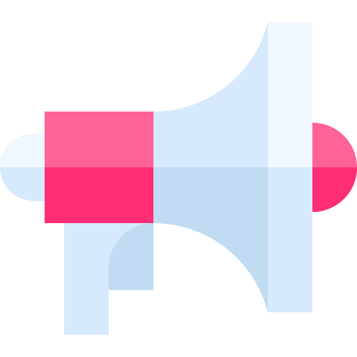 Bullhorn promotion communications loudspeaker icon