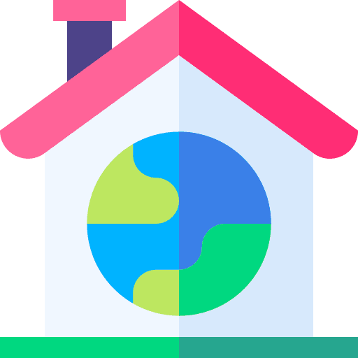 Home house ecology and environment real estate icon