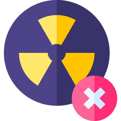 Nuclear energy signaling industry ecology and environment icon