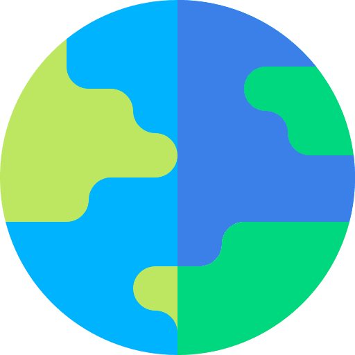 World geography space globe icon