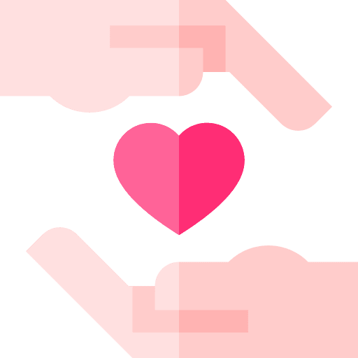 Donation solidarity hands and gestures donation icon
