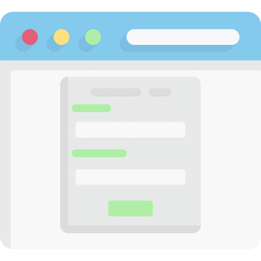 Form internet contact browser icon
