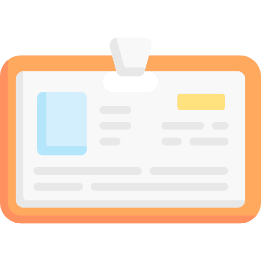 Id card id card identity business and finance icon