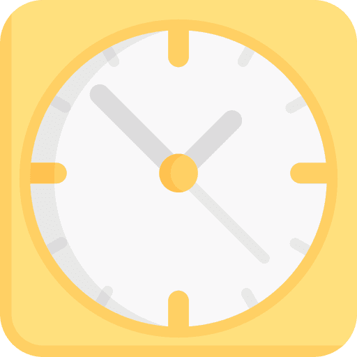 Clock hour clock square icon