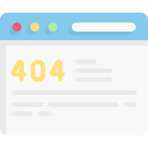 Error 404 technology error 404 monitor icon